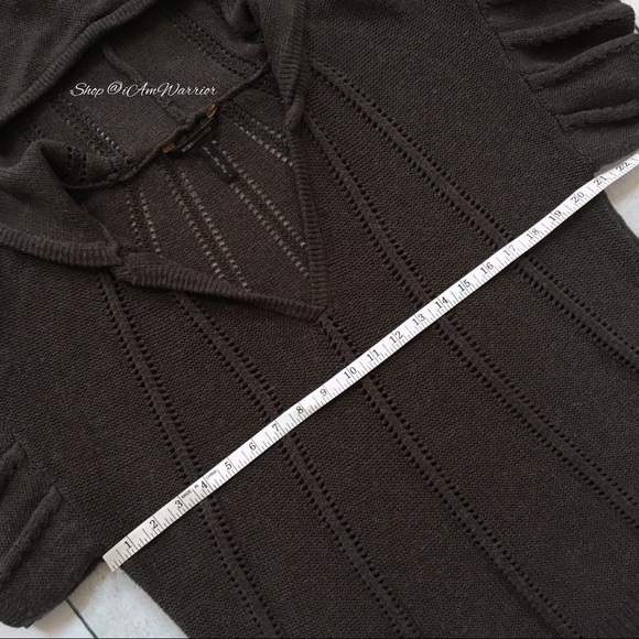 BCBGMaxAzria flutter sleeve hooded short sleeve sweater *shop@iamwarrior - Picture 4 of 6